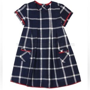 DEUX PAS DEUX GIRLS' PLAID DRESS CLASS. SIZE 5